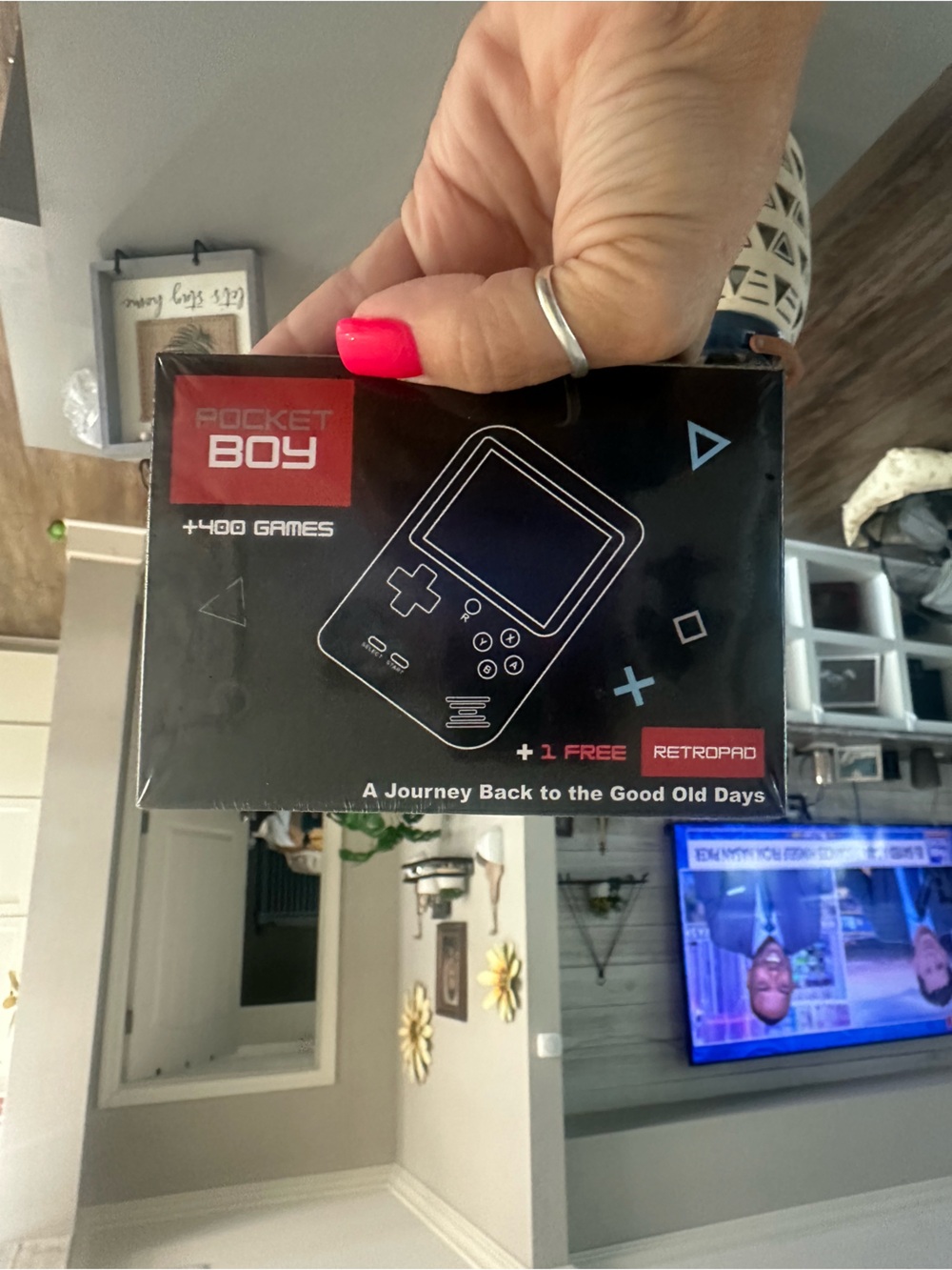 Retro Handheld Game Console - Black